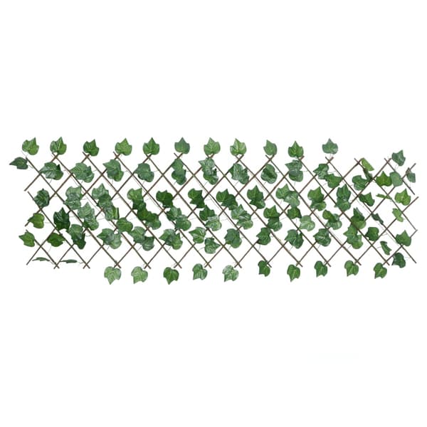 Konstväxt druvblad spaljé expanderbar grön 190x60 cm