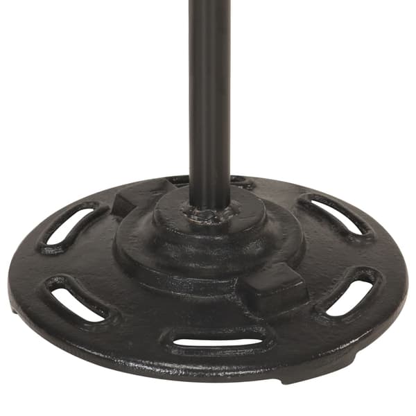 Golvlampa med 2 lampskärmar silver E27 gjutjärn