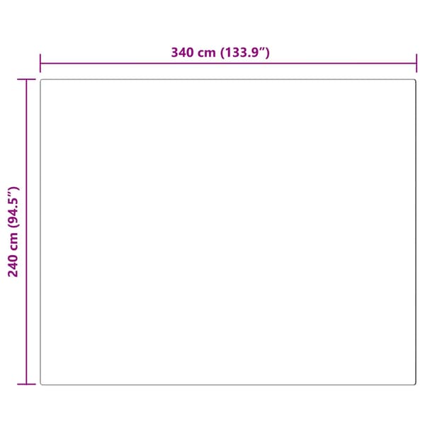 Fuskfäll matta TAFALLA Antracit 240 x 340 cm Polyester