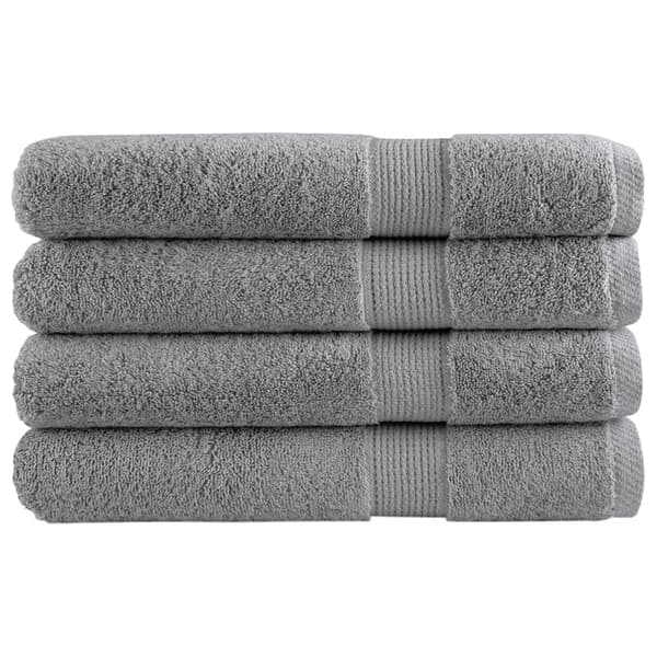 Premium handdukar SOLUND 4st grå 100x200cm 600gsm