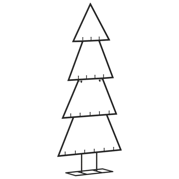 Julgran i metall svart 90 cm