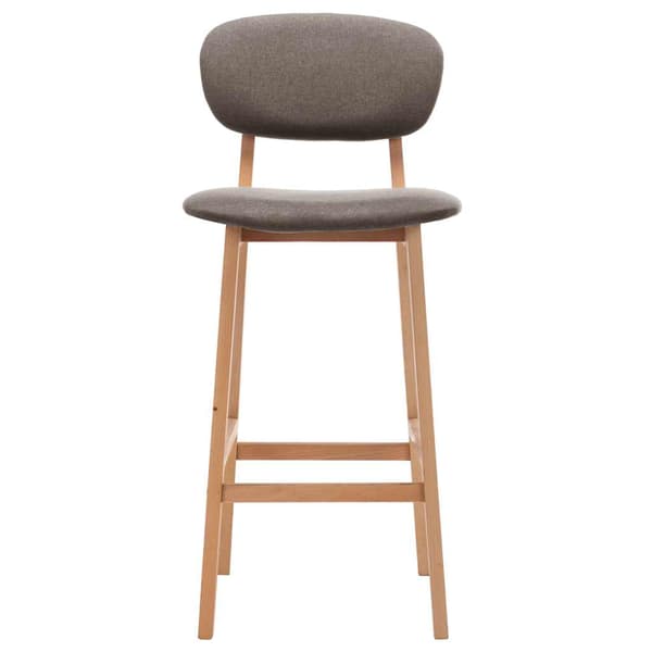 Barstolar 2 st taupe tyg