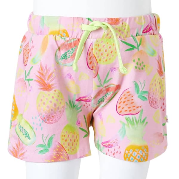 Barnshorts med snöre mild rosa 104