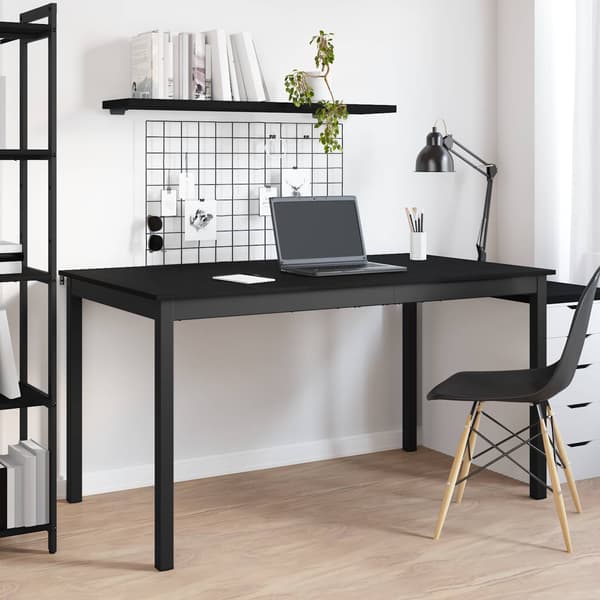 Matbord 140 x 80 x 75 cm METALL Rektangulär