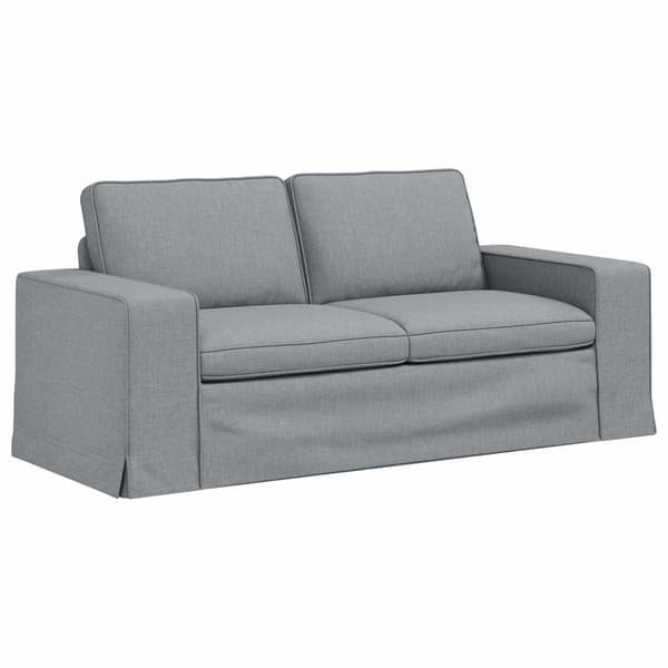 Soffa Ljusgrå 182 x 80 x 82 cm tyg