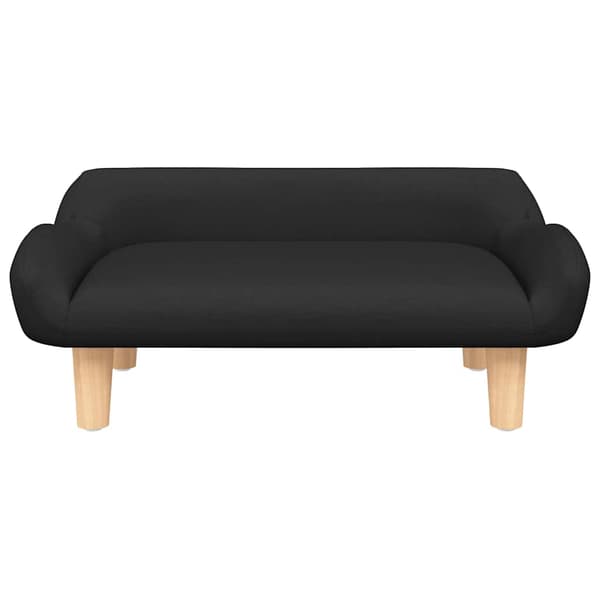 Barnsoffa svart 70x40x24 cm tyg