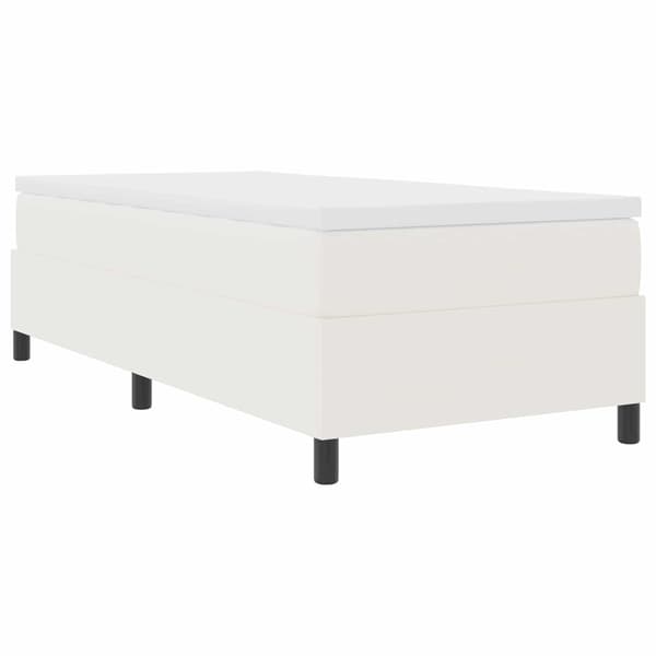 Plattform sängram Kräm 90 x 200 cm Kordread tyg