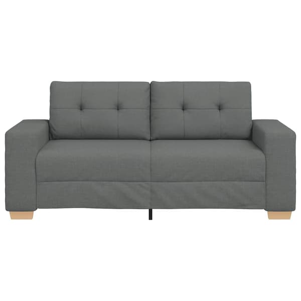 Loveseat soffa mörkgrå 180x77x82 cm tyg