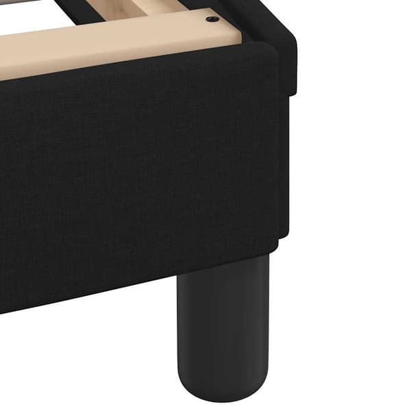 Bed Frame "Dover" Black 140x190 cm Fabric