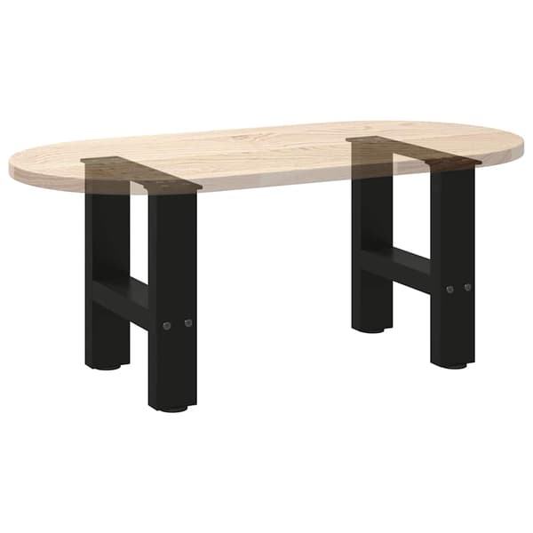Soffbordsben svarta 2 st 40x(30-31) cm stål