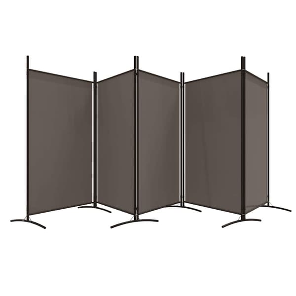 Rumsavdelare 5 paneler antracit 433x180 cm tyg