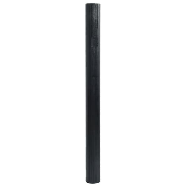 Rumsavdelare svart bredd 600 cm höjd 165 cm bambu
