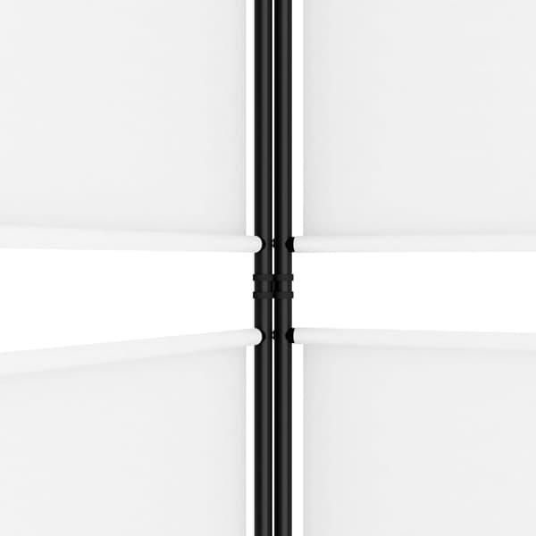 Rumsavdelare 6 paneler vit 300x220 cm tyg