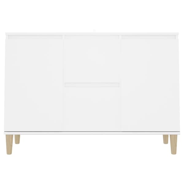 Skänk vit 101x35x70 cm konstruerat trä