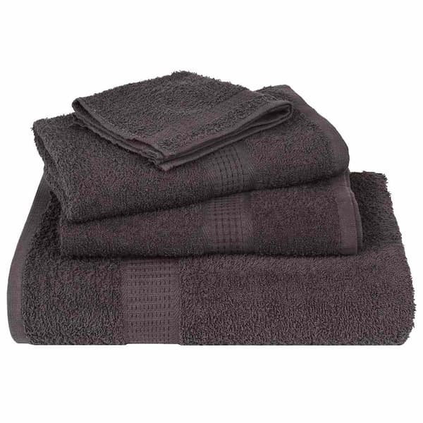 6-delat handduksset FROGN antracit 360 gsm