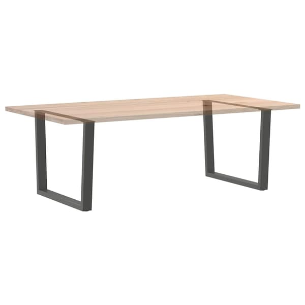 Matbordsben V-formade 2 st antracit 100x(72-73,3) cm stål