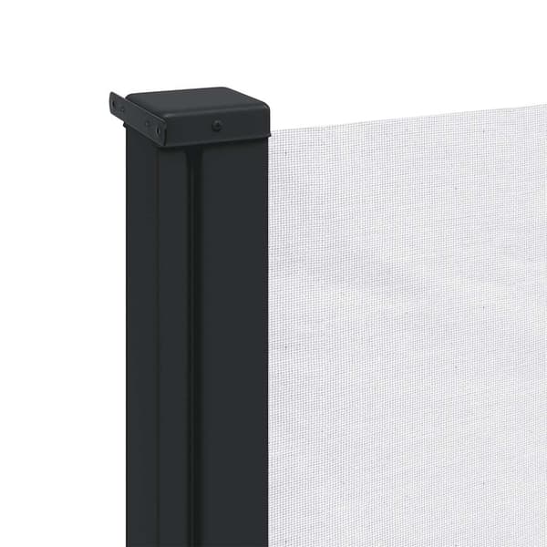 Infällbar sidomarkis vit 120x600 cm