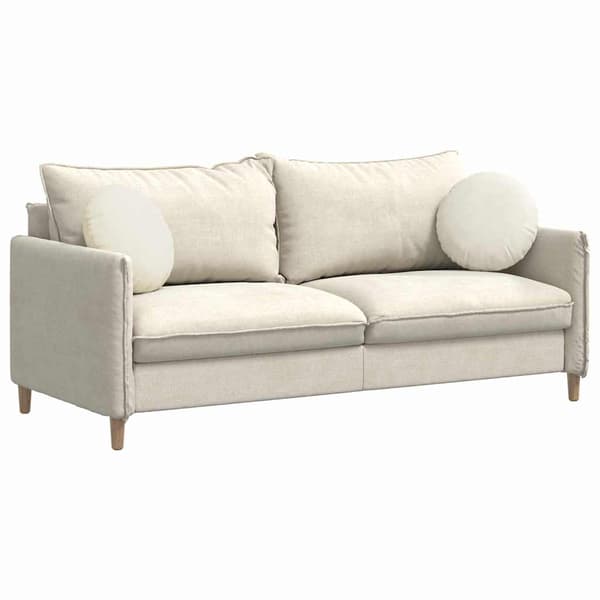Sittkuddar 2 pcs Kräm Ø 40 x 13 cm Sammet