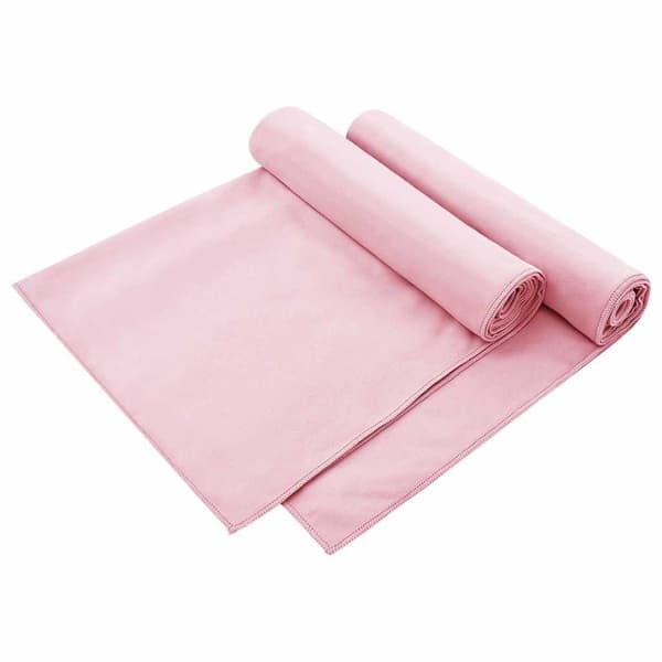 Utomhus Stols Handdukar 2 pcs Rosa 130 x 60 cm