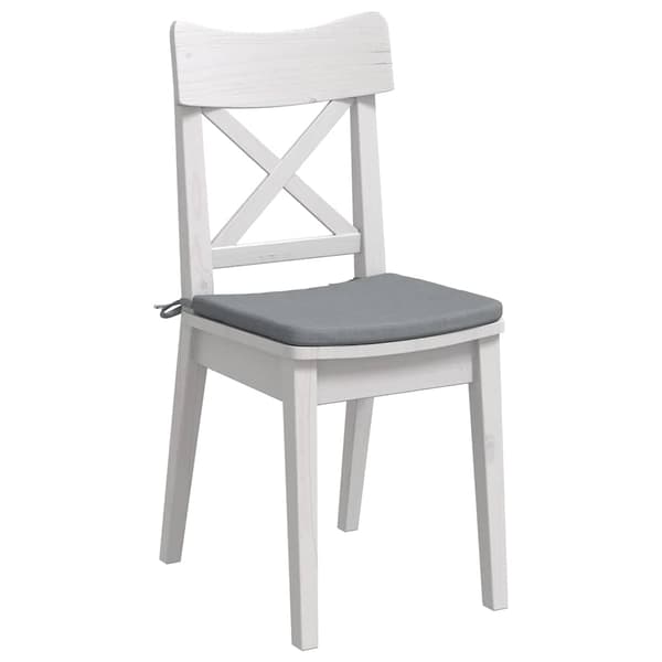 Sittkuddar 4 pcs Ljusgrå 40 x 40 x 3 cm tyg