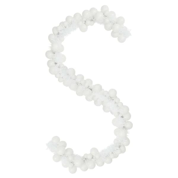 Julkulagirland Vit 186 cm Polystyren