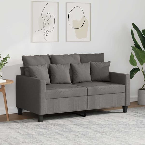 2-sitssoffa taupe 120 cm tyg