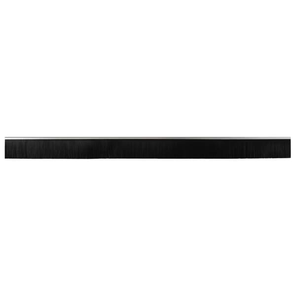 Självhäftande dörrborstlist 6 pcs Silver 100 cm