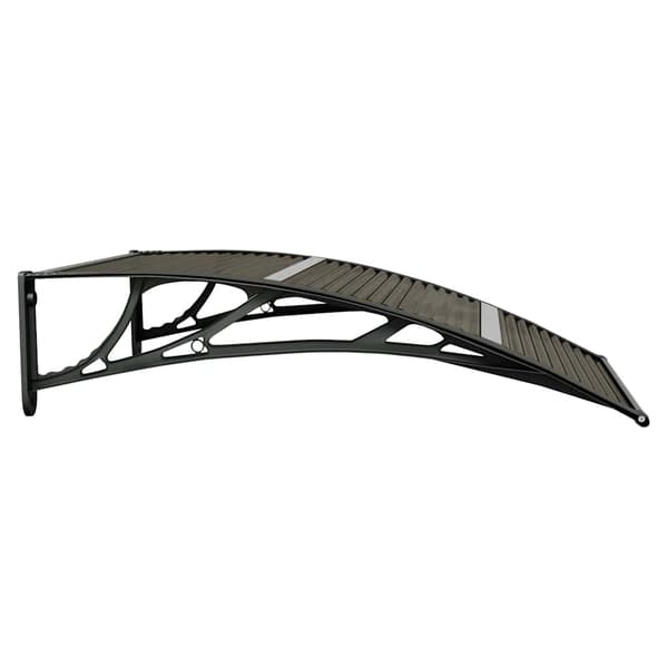 Dörrtak svart 100x75 cm polykarbonat