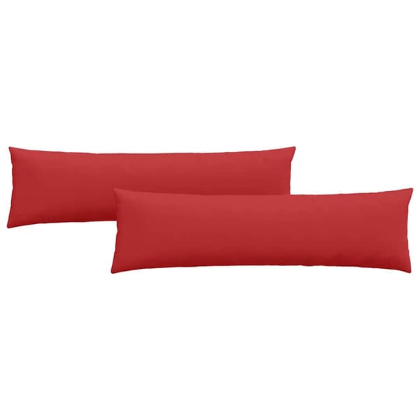 Sofakuddar 2 pcs Röd 145 x 40 cm tyg