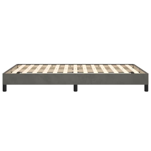 Sängram utan madrass mörkgrå 120x200 cm sammet