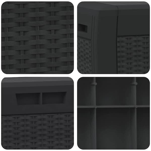Dynbox antracit 119x48x60 cm polypropen