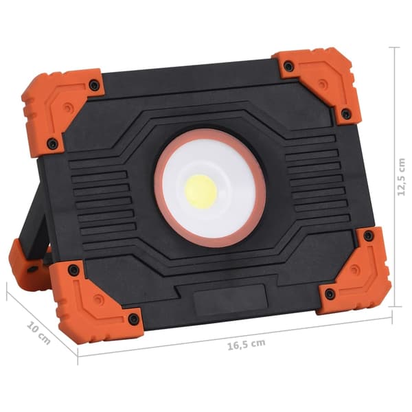 Bärbar strålkastare ABS 10 W LED kallvit