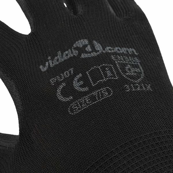 Arbetshandskar 24 pcs Svart 7 / S Polyester