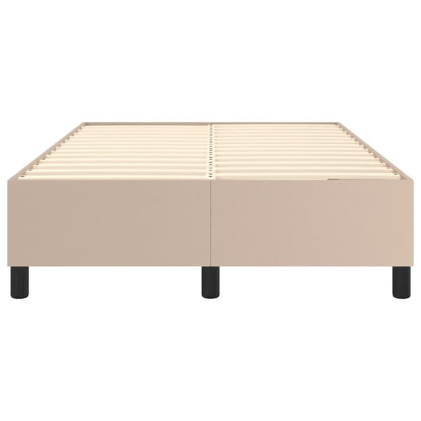 Boxspring-sängram cappuccino 120x200 cm konstläder