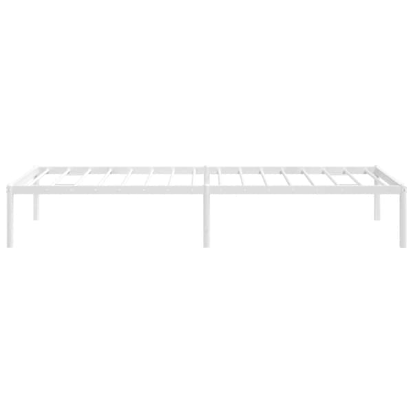 Sängram metall vit 75x190 cm