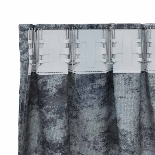 Sammetsgardiner 2 pcs Silvergrå 245 x 140 cm Sammet