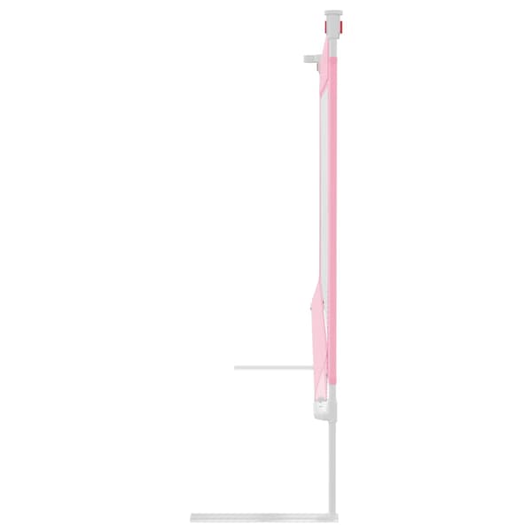 Sängskena för barn rosa 140x25 cm tyg