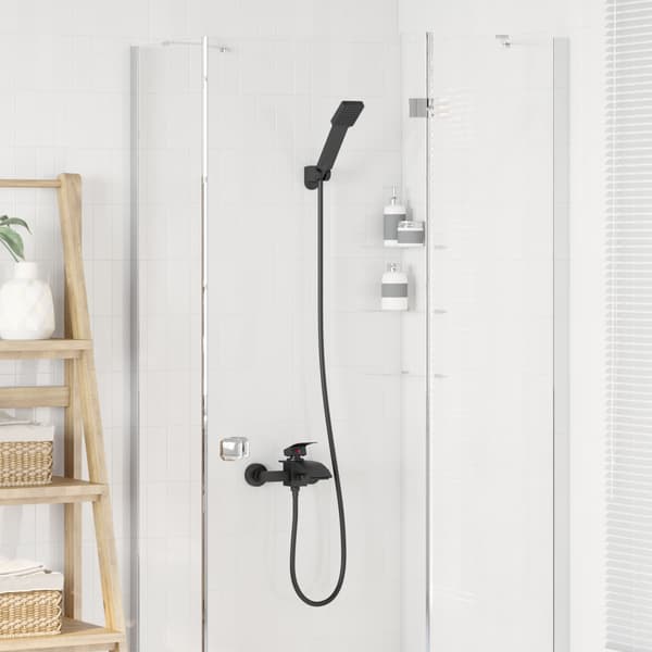 Duschhuvud Set Svart G 1 / 2 tum