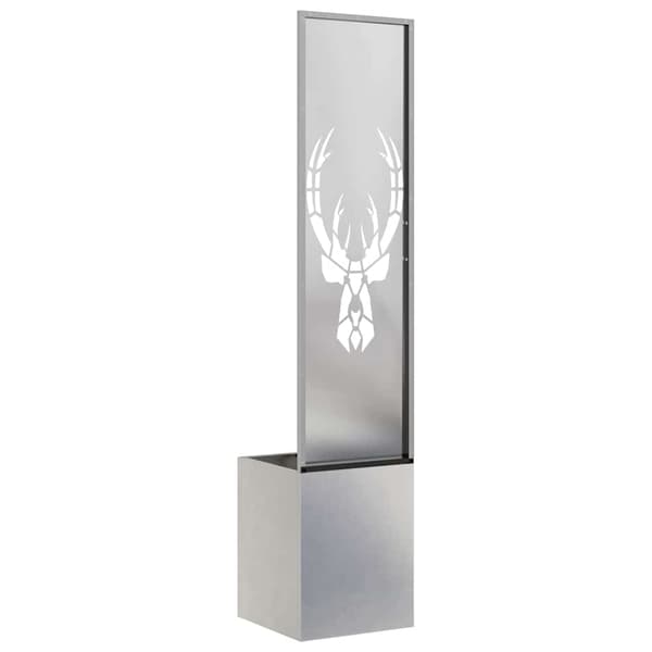 Trädgårds integritetsskärm Djurtryck Silver 32 x 32 x 150 cm