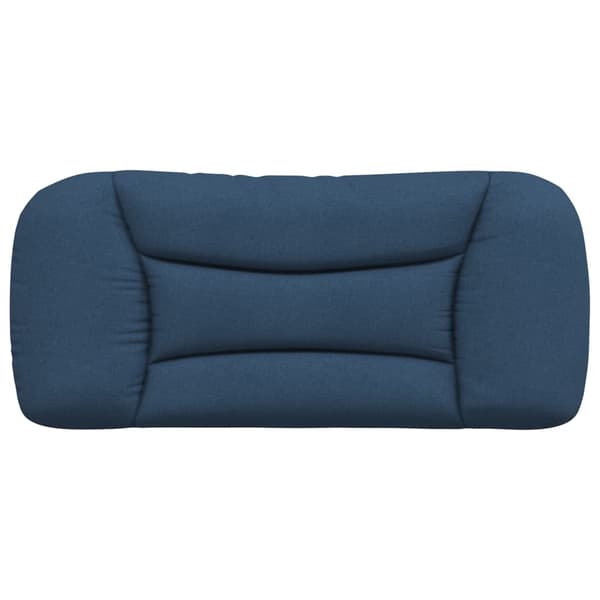 Headboard Cushion "Hvar" Blue 90 cm Fabric
