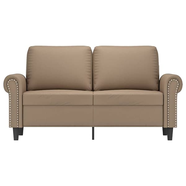 2-sitssoffa cappuccino 120 cm konstläder