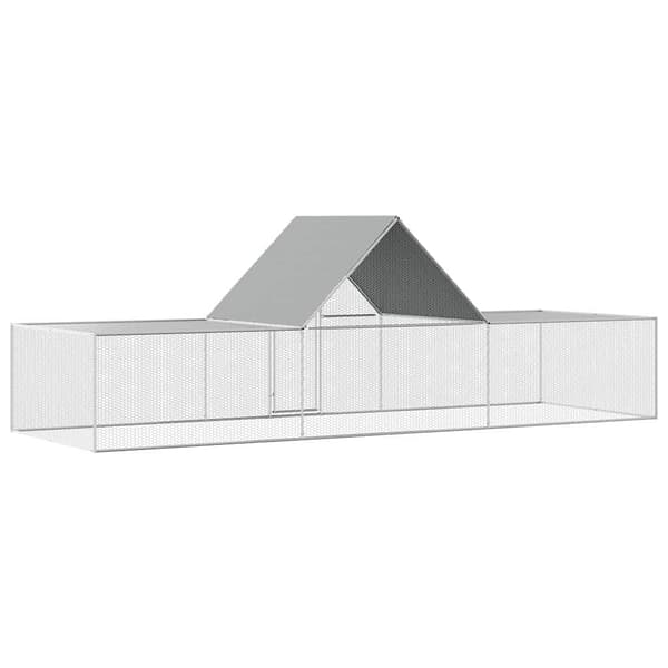 Hönsbur 6x2x2 m galvaniserat stål