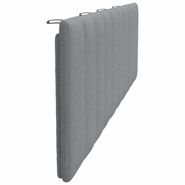 Headboard Cushion "Hanko" Light Grey 180 cm Fabric