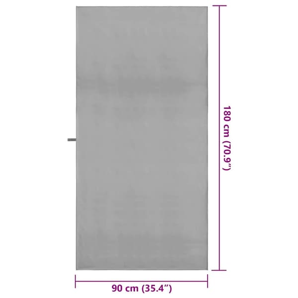 Sporthanddukar 2 pcs Mörkgrå 90 x 180 cm Polyester och polyamid