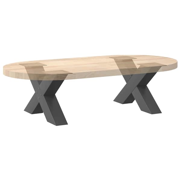 Soffbordsben X-formade 2 st antracit 60x(30-31) cm stål