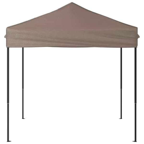 Hopfällbart partytält taupe 2x2 m