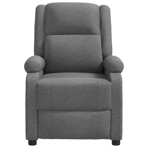 Reclinerfåtölj mörkgrå tyg