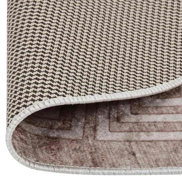 Matta tvättbar 120 cm beige