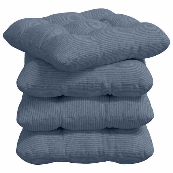 Sittkuddar 4 pcs Blå 40 x 40 cm Kordread tyg