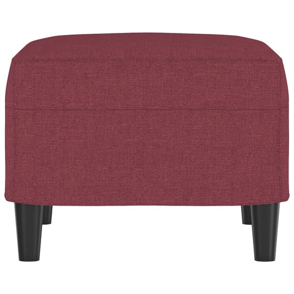 Fotpall Vinröd 60x50x41 cm tyg